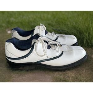 Footjoy Women's Size 8.5M eComfort White Leather‎ Golf Shoes Soft Spikes 98337